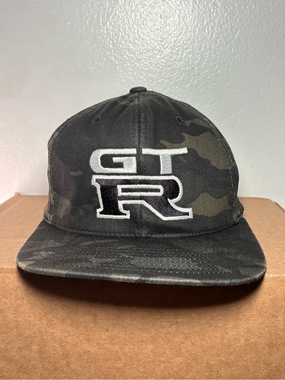 80Eighty x Nissan GT-R Black Camo Snapback Hat Cap Y2K JDM